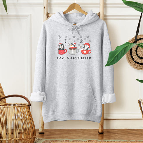 C & Win Sports Have A Cup of Cheer Hoodie Ash / S - C & Win Sports