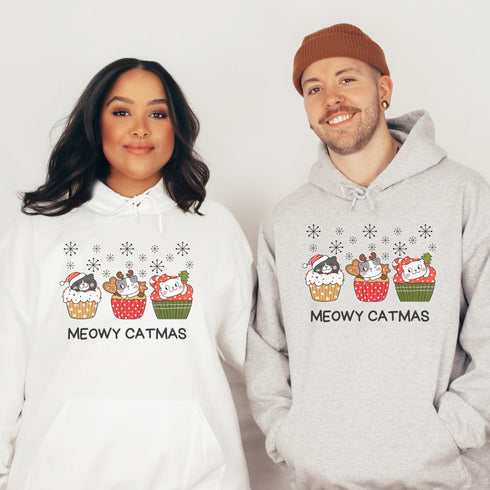 C & Win Sports Meowy Catmas Hoodie - C & Win Sports