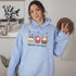 C & Win Sports Meowy Catmas Hoodie Light Blue / S - C & Win Sports