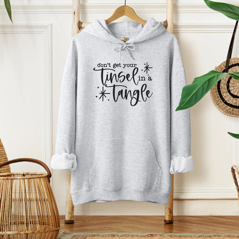 C & Win Sports Don't Get Your Tinsel In A Tangle Hoodie Ash / S - C & Win Sports