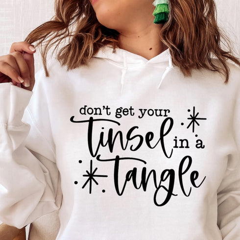 C & Win Sports Don't Get Your Tinsel In A Tangle Hoodie - C & Win Sports