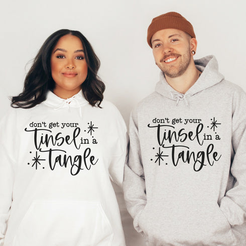 C & Win Sports Don't Get Your Tinsel In A Tangle Hoodie - C & Win Sports