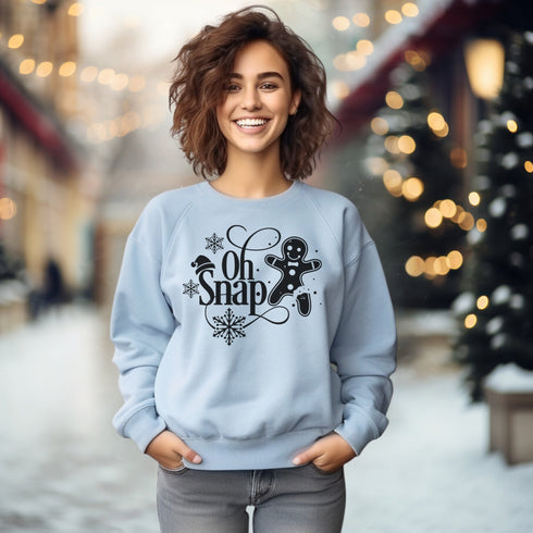 C & Win Sports Oh Snap Sweatshirt S / Light Blue - C & Win Sports