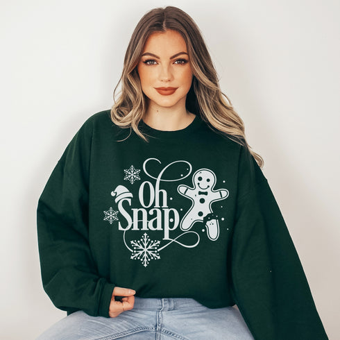 C & Win Sports Oh Snap! Sweatshirt S / Forest Green - C & Win Sports