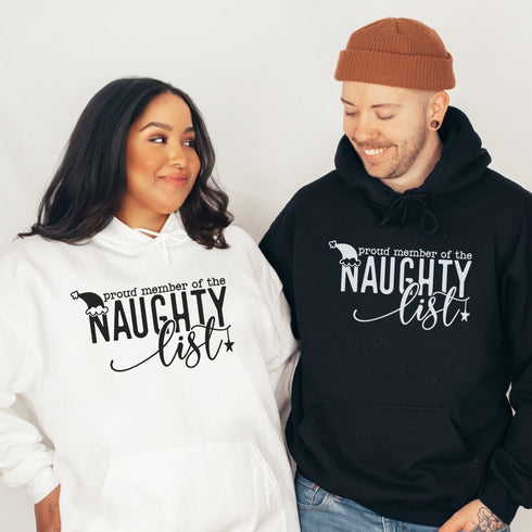 C & Win Sports Proud Member Of The Naughty List Hoodie - C & Win Sports