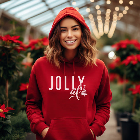 C & Win Sports Jolly AF Hoodie Red / S - C & Win Sports