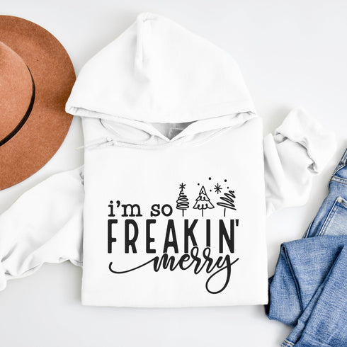 C & Win Sports I'm So freakin' Merry Hoodie - C & Win Sports