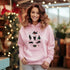 C & Win Sports Christmas Cat Hoodie Light Pink / S - C & Win Sports