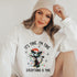 C & Win Sports Everything Is Fine Sweatshirt S / White - C & Win Sports