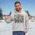 Celebrate your love of the game with this Vintage Hockey Doodle Hoodie featuring hockey sticks, skates, gloves, helmet, goal net and puck graphics. A cozy hoodie for hockey lovers, players, and hockey moms.