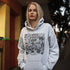 Celebrate your love of the game with this Vintage Hockey Doodle Hoodie featuring hockey sticks, skates, gloves, helmet, goal net and puck graphics. A cozy hoodie for hockey lovers, players, and hockey moms.