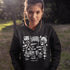 Celebrate your love of the game with this Vintage Hockey Doodle Hoodie featuring hockey sticks, skates, gloves, helmet, goal net and puck graphics. A cozy hoodie for hockey lovers, players, and hockey moms.