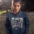 Celebrate your love of the game with this Vintage Hockey Doodle Hoodie featuring hockey sticks, skates, gloves, helmet, goal net and puck graphics. A cozy hoodie for hockey lovers, players, and hockey moms.