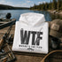 Unisex heavy blend hoodie featuring a humorous fishing graphic with hook and rod artwork displayed in a variety of outdoor lifestyle mockups and fishing-themed settings.
