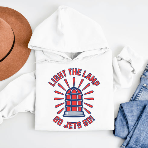Light the Lamp – Go Jets Go! Hoodie🔥 Because when that red light flashes, it's party time in the 'Peg. 🔥