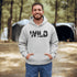 Step into the wild with our unique camping hoodie, featuring a captivating camping scene intricately etched inside the words "Into The Wild". Crafted for outdoor enthusiasts, this hoodie is not just a piece of clothing but a symbol of adventure and exploration.