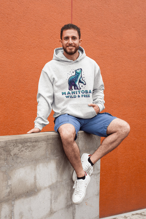 Step into the magic of the north with the Manitoba - Wild & Free hoodie, where rugged beauty meets cozy style.