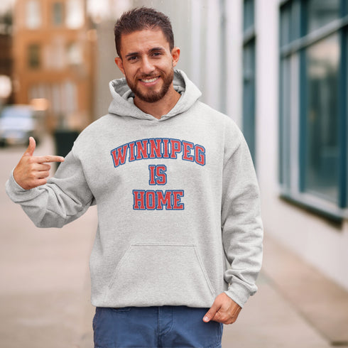 C & Win Sports Winnipeg Is Home Hoodie Ash / S - C & Win Sports