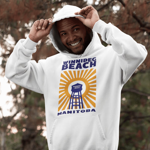 Bring the nostalgia of beach days and boardwalk strolls to your wardrobe with our Winnipeg Beach hoodie.