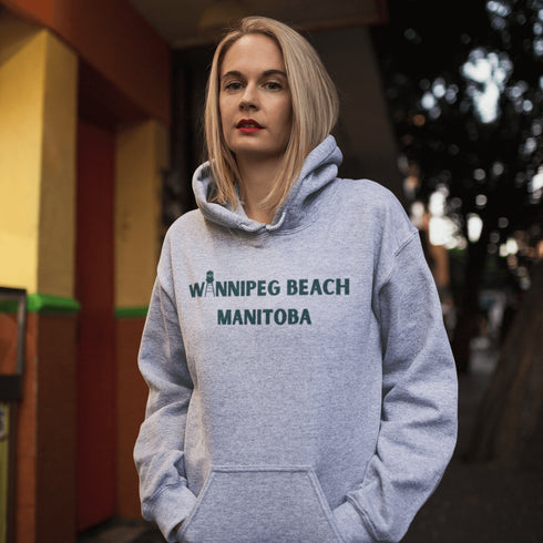 Step into vintage beach town vibes with our Winnipeg Beach Retro Scene hoodie — a stylish throwback to sun-soaked days by the lake.