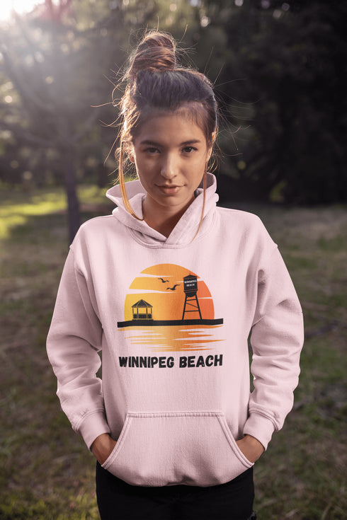 Introducing the "Winnipeg Beach Sunset Hoodie" – because nothing says relaxation like a sunset and a water tower! Whether you're reminiscing about lazy beach days or just need an excuse to wear something cozy, this hoodie captures all the magic of Winnipeg Beach.