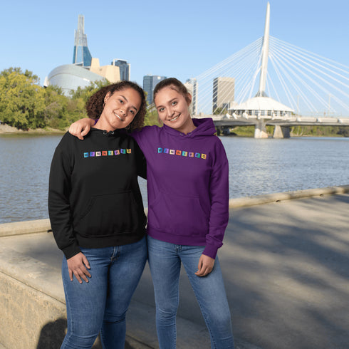 Whether you’re spelling out your love for the city or just trying to score major style points, this hoodie has you covered. Featuring colorful Scrabble tiles that spell "Winnipeg," it's the perfect choice for anyone who loves the Peg and appreciates a good word game.