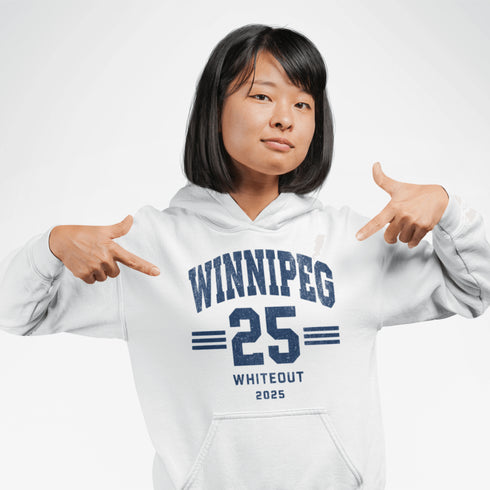 Winnipeg Whiteout 2025 Vintage Hoodie ❄️🏒🕶️ Throw it back while gearing up for the future—this Winnipeg Whiteout 2025 hoodie is pure retro playoff magic!