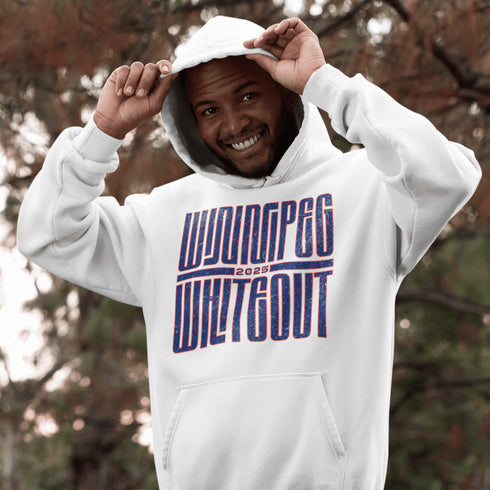 Winnipeg Whiteout 2025 Hoodie – Retro Style, Blizzard Approved! Step into the storm (or just your favorite local rink) with the Winnipeg Whiteout 2025 hoodie!