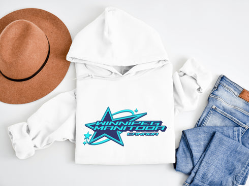 C & Win Sports Customizable-Winnipeg Manitoba Star Hoodie - C & Win Sports