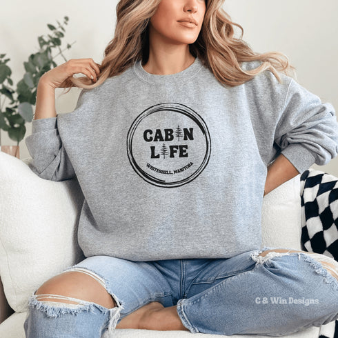 Our Cabin Life sweatshirt is perfect for those who love spending time in the great outdoors, whether it's camping, hiking, or simply enjoying a cozy night in a cabin.