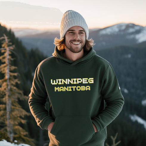 This gender-neutral hoodie features a retro gaming font that will make you feel like a true gaming champion.