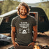 Our Camping tee features two adorable stick figure people roasting wieners over a cozy campfire. And with the hilarious slogan "It's All Fun & Games Until Someone Loses A Wiener," you'll be the life of the party at any camping trip!