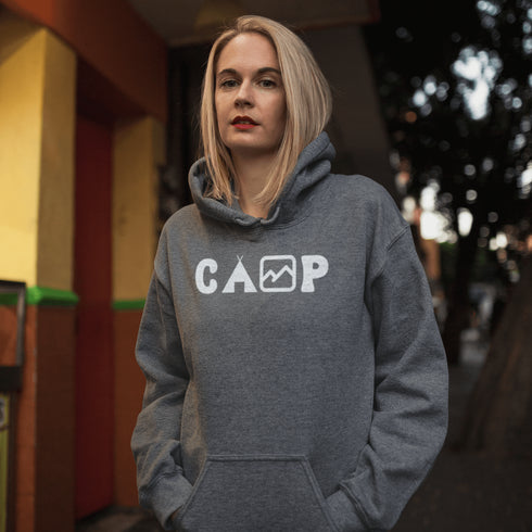 This cozy and comfortable Camping hoodie is the ultimate must-have for anyone who loves the great outdoors.