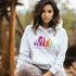 This Camping hoodie features a stunning colorful gradient forest graphic that captures the essence of the great outdoors. With the inspiring saying "WILD-Not All Who Wander Are Lost" boldly printed, it serves as a reminder to embrace your wild spirit and wanderlust.