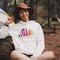 This Camping hoodie features a stunning colorful gradient forest graphic that captures the essence of the great outdoors. With the inspiring saying "WILD-Not All Who Wander Are Lost" boldly printed, it serves as a reminder to embrace your wild spirit and wanderlust.