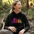 This Camping hoodie features a stunning colorful gradient forest graphic that captures the essence of the great outdoors. With the inspiring saying "WILD-Not All Who Wander Are Lost" boldly printed, it serves as a reminder to embrace your wild spirit and wanderlust.