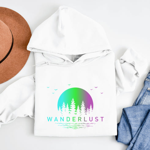 This hoodie features a stunning gradient moon and forest graphic, capturing the serene beauty of nature right on your back. Whether you're camping under the stars, hiking through the woods, or simply enjoying a bonfire with friends, this cozy hoodie will keep you warm and stylish.