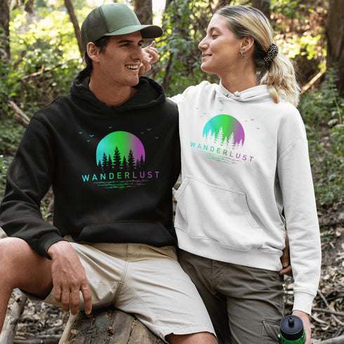 This hoodie features a stunning gradient moon and forest graphic, capturing the serene beauty of nature right on your back. Whether you're camping under the stars, hiking through the woods, or simply enjoying a bonfire with friends, this cozy hoodie will keep you warm and stylish.
