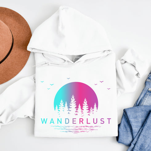 This hoodie features a stunning gradient moon and forest graphic, capturing the serene beauty of nature right on your back. Whether you're camping under the stars, hiking through the woods, or simply enjoying a bonfire with friends, this cozy hoodie will keep you warm and stylish.