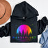 This hoodie features a vibrant and colorful gradient nature scene that will transport you to the great outdoors every time you wear it. The word "Wanderlust" emblazoned across the front serves as a reminder of your passion for exploration and the call of the wild.