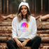 This crewneck features a vibrant and colorful gradient nature scene that will transport you to the great outdoors every time you wear it. The word "Wanderlust" emblazoned across the front serves as a reminder of your passion for exploration and the call of the wild.