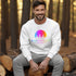 This crewneck features a vibrant and colorful gradient nature scene that will transport you to the great outdoors every time you wear it. The word "Wanderlust" emblazoned across the front serves as a reminder of your passion for exploration and the call of the wild.
