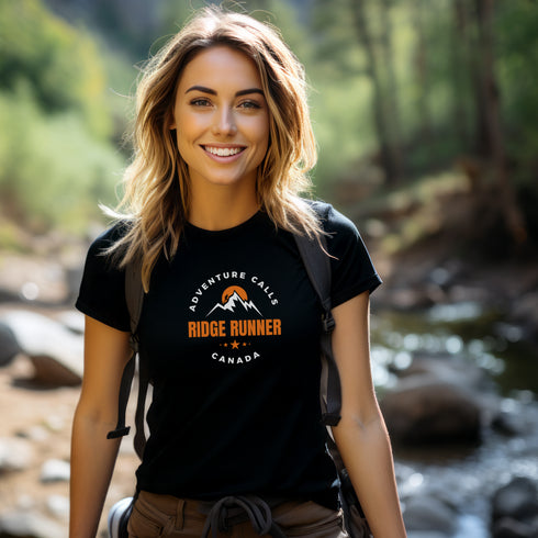 Step into nature with our Ridge Runner Canada t-shirt, designed for those who seek adventure in the great outdoors.