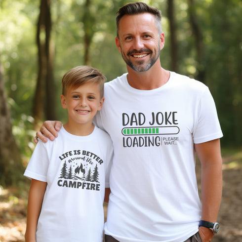 Introducing the ultimate gift for dad - the "Dad Joke Loading...Please Wait" t-shirt! This hilarious shirt is perfect for the dad who loves to crack a good joke (even if the kids groan every time).