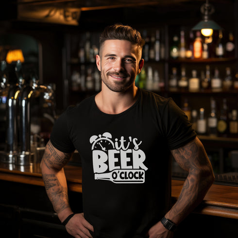 Are you tired of constantly checking your watch to see if it's finally Beer O'Clock? Well, fret no more with our hilarious Beer O'Clock t-shirt! This shirt not only tells the time but also announces to the world that it's time to crack open a cold one.