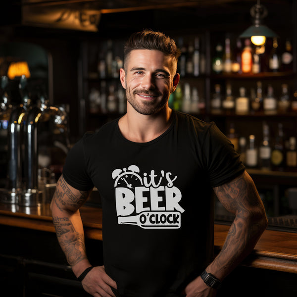 Are you tired of constantly checking your watch to see if it's finally Beer O'Clock? Well, fret no more with our hilarious Beer O'Clock t-shirt! This shirt not only tells the time but also announces to the world that it's time to crack open a cold one.