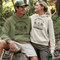 Introducing the perfect addition to your outdoor wardrobe - the gender neutral Cottage Life hoodie featuring a stunning nature scene!