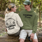 Introducing our versatile and stylish gender-neutral hoodie, perfect for any camping enthusiast!