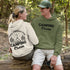Introducing our versatile and stylish gender-neutral hoodie, perfect for any camping enthusiast!