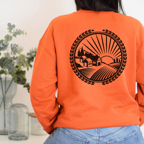 C & Win Sports Prairie Harvest Sweatshirt-Manitoba S / Orange - C & Win Sports